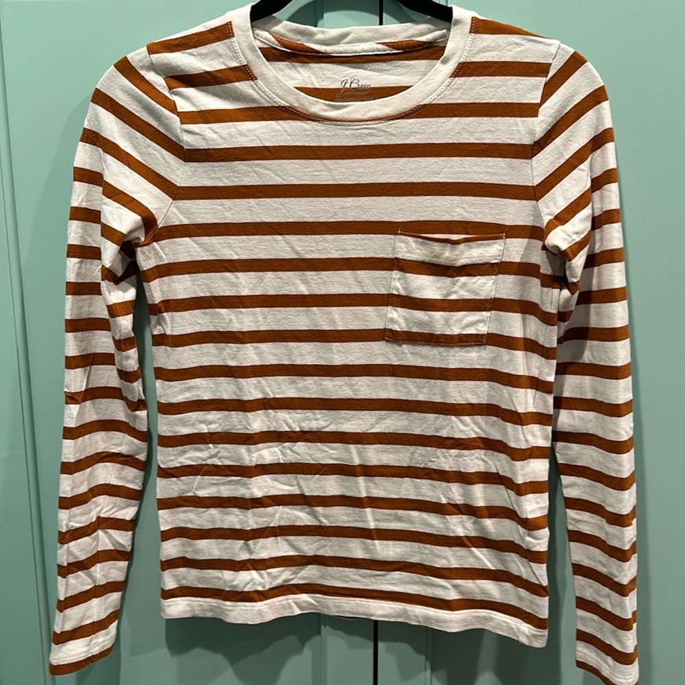 J Crew striped long sleeve t-shirt in XXS